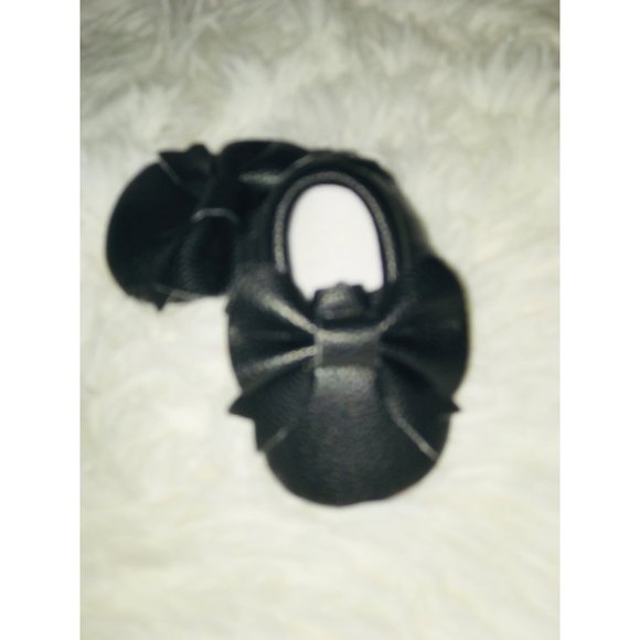 New Bebila Double Bow Fringe Baby (0-3) Moccasins - Picture 5 of 10